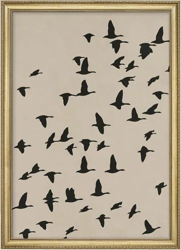 Miniatura 117 de MUDECOR Lienzo enmarcado prémium para pared, pinos nevados en bosque de invierno, ilustraciones modernas, arte contemporáneo, escénico, divertido