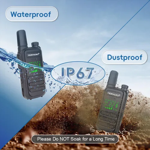 Miniatura 2 de TIDRADIO TD-M11 Walkie Talkies impermeable IP67, programación Bluetooth de aplicación/web, radios bidireccionales FRS de largo alcance, copia freq