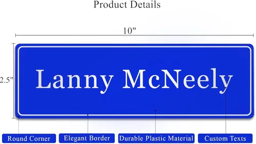 Miniatura 4 de Placa de identificación grabada para oficina, elegante y personalizada para letrero de puerta o pared, placa de nombre de puerta con adhesivo