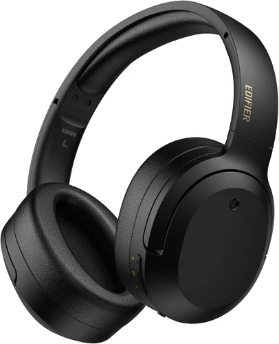 Edifier W820NB Plus Auriculares con cancelación activa de ruido, auriculares inalámbricos sobre la oreja con sonido de alta resolución, 49 horas de