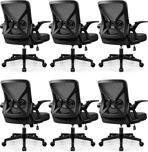 Miniatura 16 de FelixKing Silla de Oficina - Silla de Escritorio Ergonómica de Malla Transpirable para Tareas con Ruedas y Soporte Lumbar, Sillas de Oficina