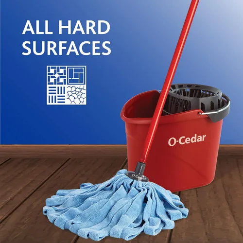 Miniatura 5 de O-Cedar Recambio de trapeador de microfibra, paquete de 2 Azul