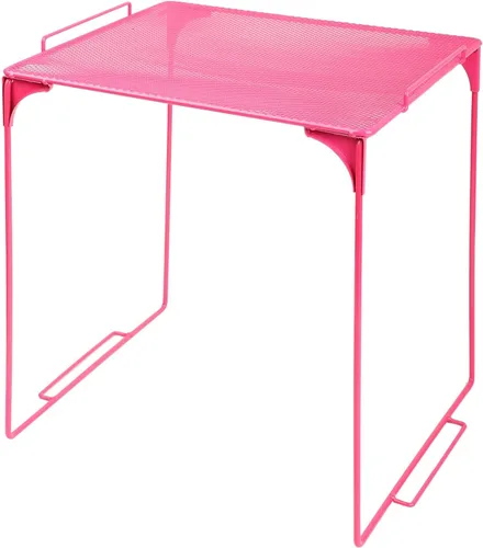 Miniatura 9 de Estante organizador de casillero apilable extra para casillero escolar, organizador de armario de almacenamiento, accesorios adecuados para la Negro