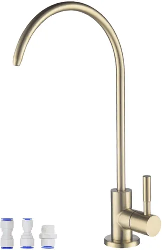 Miniatura 8 de Grifo de agua potable, grifo de bebidas de cocina en acero inoxidable 304, grifo de filtro de agua pura sin espacio de aire para fregadero, apto
