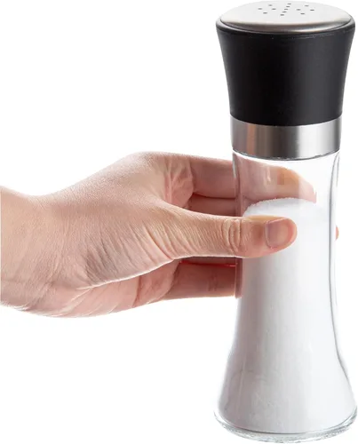 Miniatura 6 de Restaurantware Vetri - Pimentero de 6.3 onzas, 1 salero – cubierta de tapa incluida, acabado transparente, coctelero de especias de vidrio