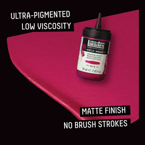 Miniatura 5 de Liquitex Professional - Gouache acrílico profesional, botella de 2 onzas (59 ml), blanco titanio