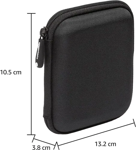 Miniatura 2 de Amazon Basics Estuche de transporte de carcasa dura pequeña para disco duro externo My Passport Essential 1 paquete, Negro