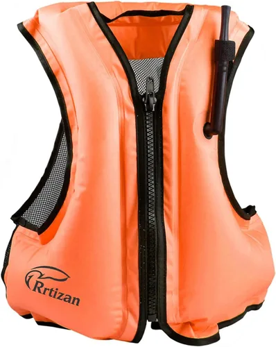 Miniatura 14 de Rrtizan Chaleco inflable de esnórquel para adultos, chaleco de esnórquel de viaje para esnórquel, paddleboard, natación, chaleco de esnórquel
