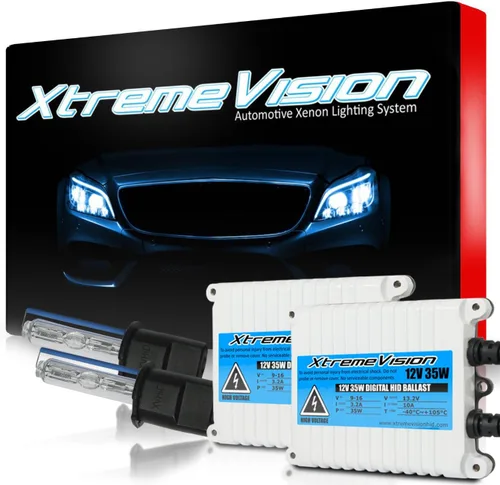Miniatura 16 de XtremeVision H1 10K 35W AC Xenón Paquete - Bombilla de faro de Xenón con balasto de AC delgado - 10000K Azul Oscuro - Bombillas de Xenón - 1 par