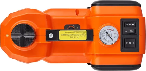 Miniatura 9 de VEVOR - Gato eléctrico para auto de 3 toneladas / 3000 kg, gato de tijera eléctrico de 12 V, con sillín doble y control remoto, gato de auto