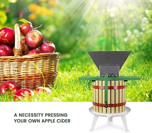 Miniatura 7 de Prensa y trituradora de vino de frutas, 100% natural, trituradora de manzana, uva y bayas, máquina de jugo manual para cocina