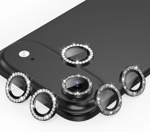 Miniatura 21 de AGVEE Paquete de 6 protectores de lente de cámara para iPhone 14 Pro de 6.1 pulgadas/14 Pro Max de 6.7 pulgadas, con diamantes brillantes y anillo