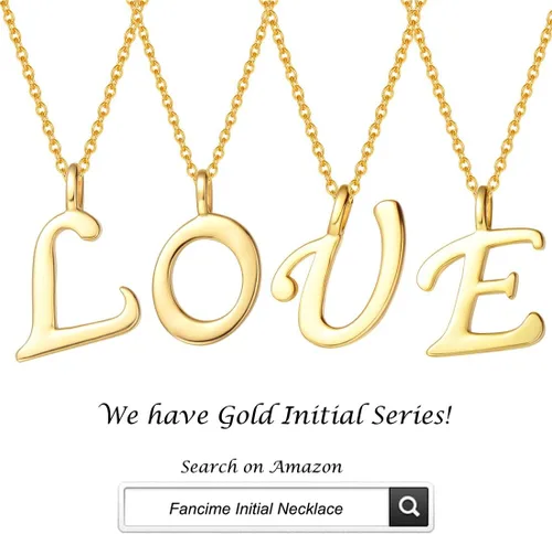 Miniatura 5 de FANCIME Collares de plata de ley con inicial, collar con letra A-Z con monograma pequeño, collar con nombre, joyería fina, regalos para mujeres, 16