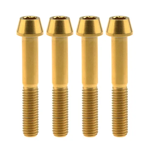 Miniatura 68 de Tornillos de titanio Ti M8 x15 20 25 30 35 40 45 50 60 2.756 in 0.049 in de paso hexagonal Allen Tornillos de cabeza hueca paquete de 4