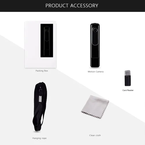 Miniatura 6 de Cámara oculta Mini cámara corporal HD 1080P portátil Cop Pocket Cam con grabadora de video, cámara de niñera para seguridad en el hogar, no necesita