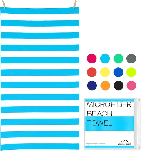 Miniatura 19 de Your Choice - Juego de toallas de microfibra de secado rápido para playa, viajes, natación, piscina, campamento, actividades al aire libre y toalla