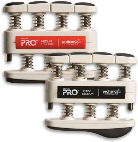 Miniatura 7 de Prohands PRO Ejercicio de Mano, Ejercitador de Dedos (Fortalecedor de Agarre de Mano), con Resorte, Sistema de Pistón de Dedos, Aislamiento