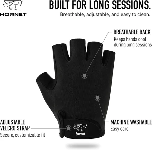 Miniatura 5 de Guantes de remo Hornet Watersports, ideales para remo en interiores, remo con espadilla, kayak, SUP, canoa polinesia, barco dragón y otros deportes
