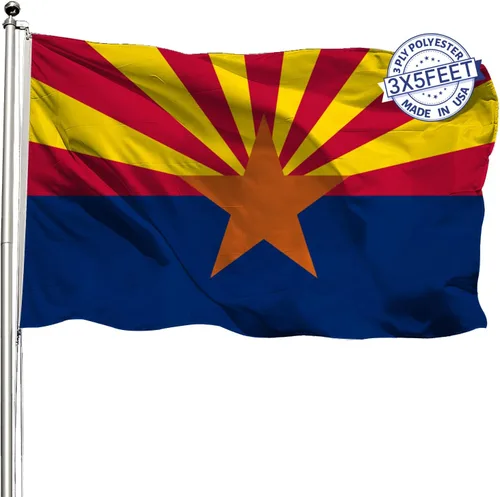 Miniatura 19 de AMZFLAG Wyoming State Flag 3x5 ft Outdoor, Heavy Duty WY Wyoming Flags with 2 Brass Grommets, Patriotic Double Sided State of Wyoming Flag 3 Ply