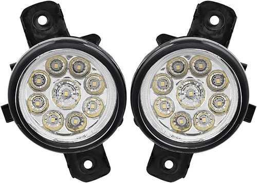 Miniatura 6 de Lámparas antiniebla de 9 LED con lente de cristal real Compatibles con Nissan Rogue Altima Sentra Maxima Versa Pathfinder (2X)