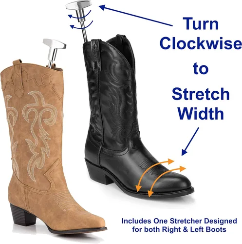 Miniatura 6 de HOUNDSBAY Bloodhound - Estirador profesional de botas de vaquero occidental para hombre Ampliador de zapatos para botas de vaquero con pies anchos