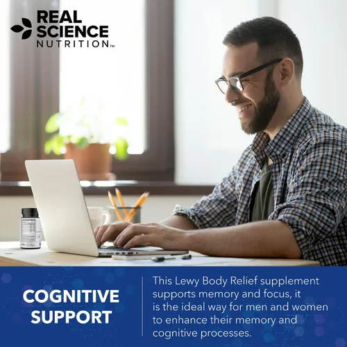 Miniatura 5 de Real Science Nutrition Ofrece Lew-X - Un suplemento nutricional formulado para el alivio del cuerpo de Lewy para apoyar la memoria y la claridad