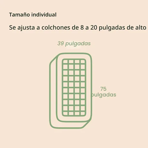 Miniatura 8 de Cubrecolchón ultrasuave tamaño individual - Viscosa hecha de bambú con almohada superior para alivio del dolor de espalda - Naturalmente refrescante