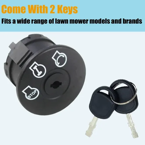 Miniatura 3 de Interruptor de encendido para cortacésped Annolai con llave de 5 terminales para MTD Craftsman Ariens Bad Boy Zero Turn Tractor de césped 925-04659