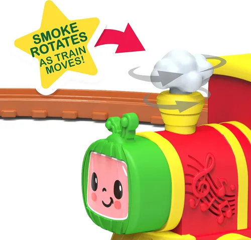 Miniatura 4 de CoComelon All Aboard - Tren musical con piezas adicionales, 24 piezas, toca "The Train Song", juguetes para niños de 18 meses por Just Play