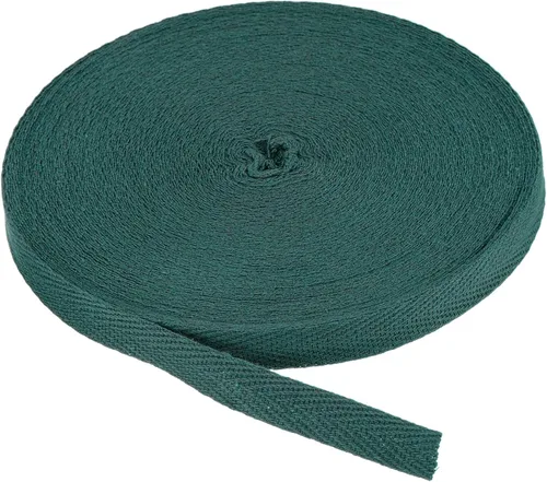Miniatura 254 de PATIKIL Cinta de sarga de algodón de 1 pulgada, 50 yardas, cinta de algodón, cinta de encuadernación al bies, cinta de espiga para costura, Verde