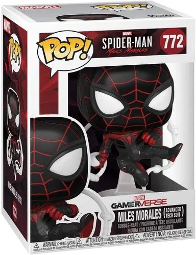 Miniatura 2 de Funko POP Games: Marvel's Spider-Man: Miles Morales - Miles Advanced Tech traje, multicolor, estándar
