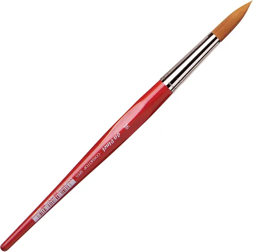 Miniatura 206 de da Vinci Watercolor Series 5580 CosmoTop Spin Pincel de Pintura, Redondo Sintético con Mango Rojo