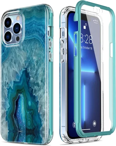 Miniatura 23 de Esdot Funda protectora para iPhone 13 Mini con protector de pantalla integrado, protección de grado militar con diseños de moda para mujeres