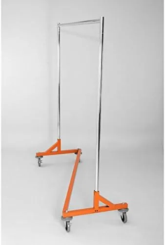 Miniatura 2 de Only Hangers Perchero resistente de grado comercial Z con base naranja. Diseñado para soportar hasta 400 libras