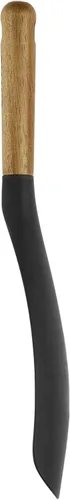 Miniatura 5 de STAUB Cuchara con espátula multifunción, excelente tanto para cocinar como para servir, silicona mate negra resistente al BPA, mangos de madera