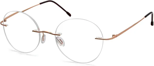 Miniatura 16 de Eyekepper Paquete de 3 lentes de lectura redondos de metal sin montura para mujeres y hombres, lectores circulares sin marco (azul/rojo/púrpura) +