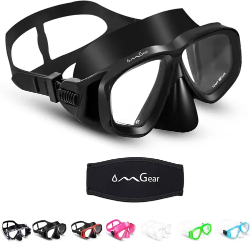 Miniatura 7 de OMGear - Gafas de natación con cubierta para la nariz, máscara de buceo y esnórquel, máscara para niños y adultos, máscara de esnórquel para buceo