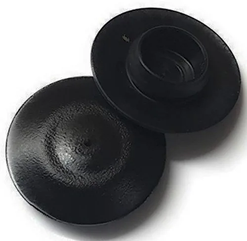 Miniatura 8 de Prescott Plastics Tapones de plástico negros de 0.5 pulgadas (0.500 in) de diámetro exterior, tapas redondas para carrocería y chapa de metal