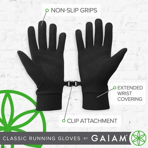 Miniatura 4 de Gaiam - Guantes de running para mujer, con pantalla táctil clásica, ligeros, para correr, para mujer