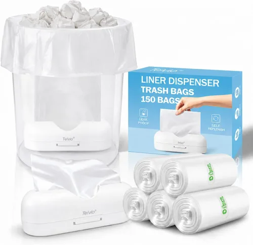 Miniatura 28 de Bolsas de basura medianas de 10 galones, 40 unidades, bolsas altas de basura para cocina de Teivio, 9 galones 10 galones 11 galones, forros