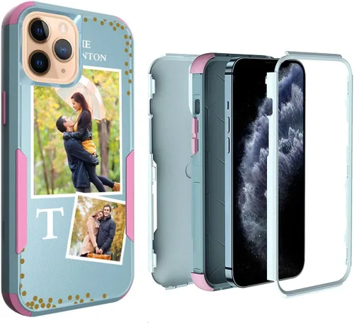 Miniatura 37 de Funda de fotos personalizada para iPhone 11 Apple Phone Plaid Collage - Imagen personalizada para hacer fotos en 3 híbridos gruesos resistentes