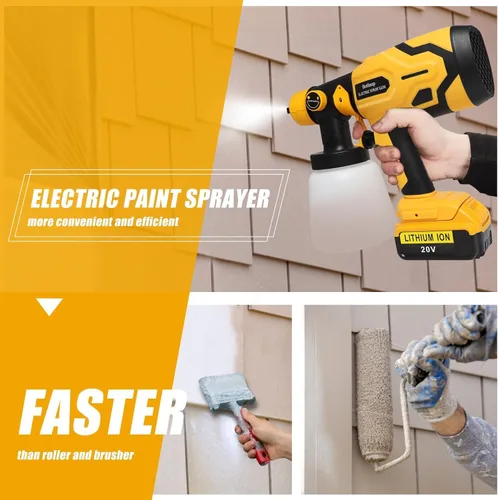 Miniatura 2 de Pulverizador de pintura inalámbrico para batería DEWALT de 20V (batería no incluida), pulverizadores de pintura inalámbricos para interiores