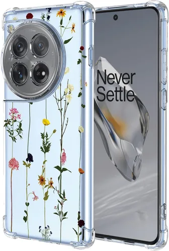 Miniatura 45 de Funda para OnePlus Nord CE 2 Lite 5G Clear Flower Phone Case Soft TPU a prueba de golpes, antiarañazos, funda protectora para 1+Nord CE2 Lite 5G