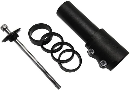 Miniatura 2 de BlueSunshine - Elevador para manillar de bicicleta, tenedor de bicicleta, extensión de aleación de aluminio (negro)