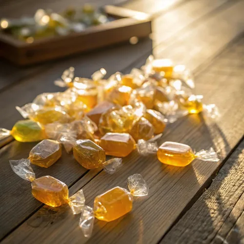Miniatura 4 de Caramelo Duro Butterscotch - Bolsa de 1 Libra de Caramelos Butterscotch Envueltos Individualmente, Paquete a Granel, Discos Amarillos