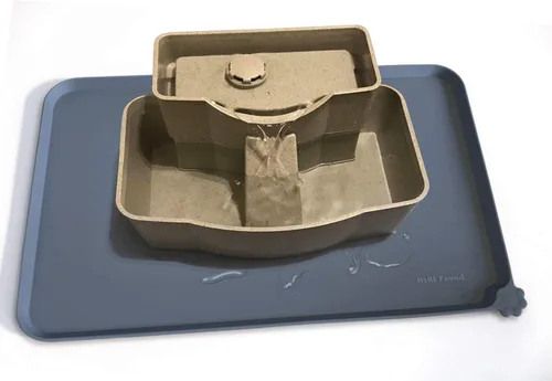 Miniatura 4 de Hoki Found Bandeja de silicona para mascotas. Tapete antideslizante para mascotas. Tapete de alimentación para perros y gatos. Tapete