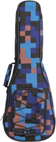 Miniatura 14 de MUINS Estuche para ukelele, 21 23 26 30. Estuche duradero y colorido para ukelele con acolchado más grueso para soprano, concierto, tenor con dobles