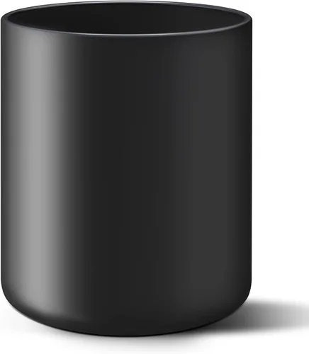 LATCHHOOK Soporte para Utensilios de Cocina Negro para Encimera, Grande 7.2 Recipiente de Cerámica Mate para Utensilios de Cocina para Mostrador