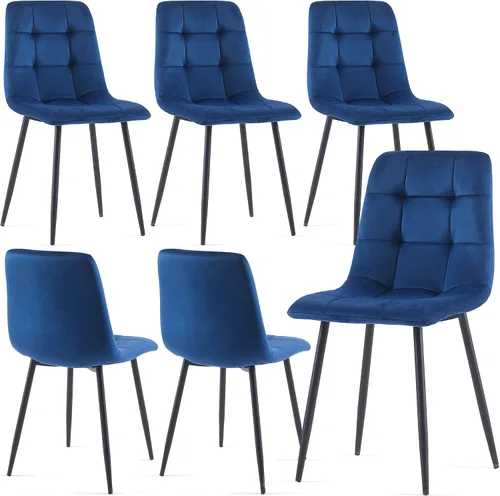 Miniatura 29 de Homedot Juego de mesa de comedor para 2, mesa de cocina de 3 piezas, juego de sillas de comedor redondas y negras para espacios pequeños, juego