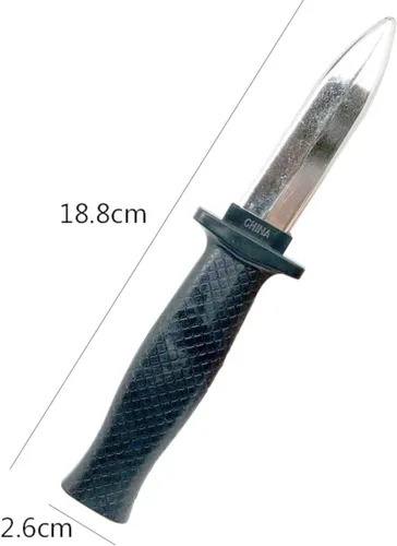 Miniatura 3 de Cooplay 4 piezas de cuchillo falso retráctil de juguete realista de plástico daga de astilla hoja de mango negro arma divertida para Halloween